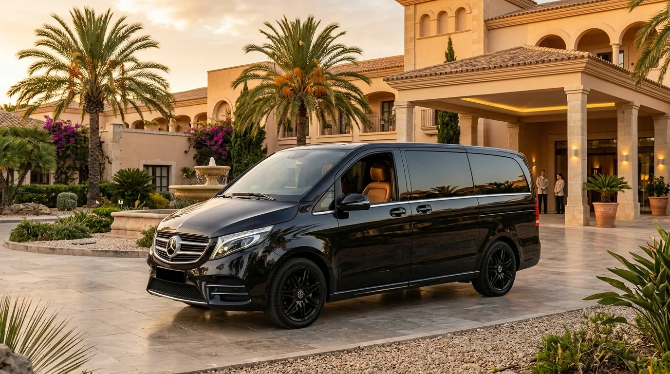 Malaga VIP Transfers Mercedes V-Class minivan — group airport transfer Malaga